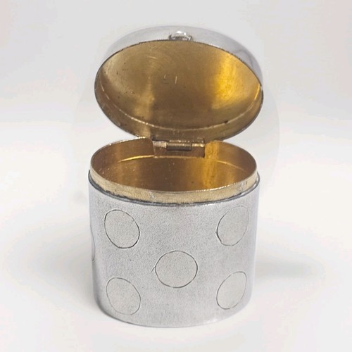 Sterling silver snuff box - snuff,