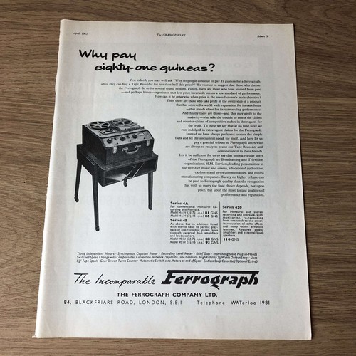 Gram201 magazine advert - advert, 11x8