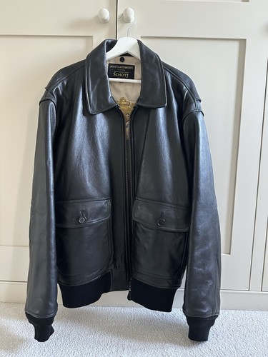 Schott leather aviator bomber - schott,