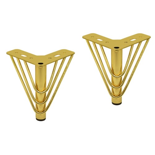 2pcs durable golden metal legs - 2pcs,