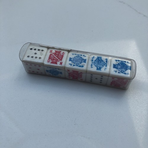 Vintage poker dice - poker, w.h