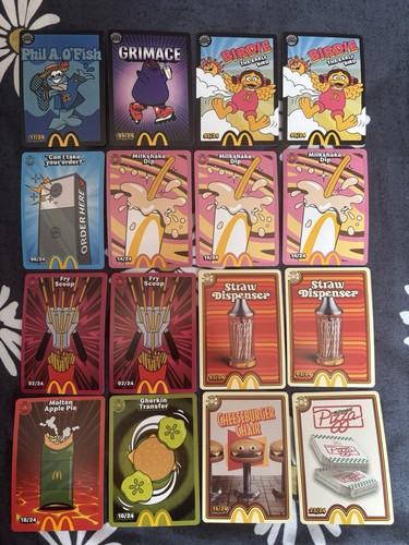 Mcdonalds trading cards job - 16,