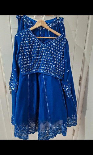Women blue lehenga lengha - women’s,