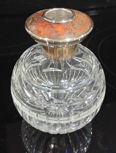 Antique crystal perfume bottle - crystal,
