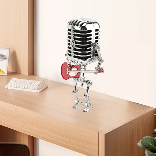 Microphone robot lamp retro - microphone,