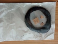 VIOLIN BOW RE-HAIR KIT, 1 BLACK HANK PLUS SET OF 3 BOW TIP/FROG WEDGES!