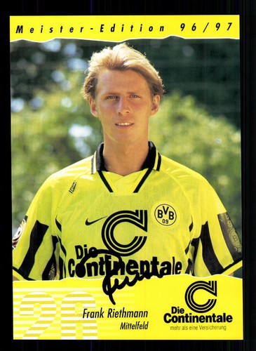 Frank riethmann autograph card - riethmann,