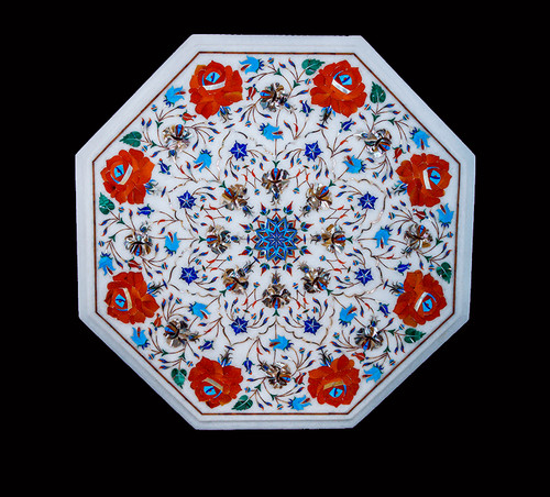 Marble coffee table - 18",