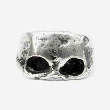 Oxidised Large Hammered Skull