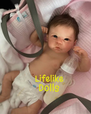 Chloe boy girl linda murray Custom reborn newborn baby like silicone life doll