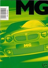 MG Range 2001-2002 UK Market