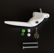 Yale White Right -  Hand Cranked uPVC Window Handle (40 mm Spindle) - New