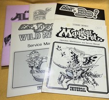 5 x Universal Arcade Videogame Manuals.