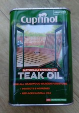 Cuprinol Garden Furniture Teak Oil, Clear, 1 Litre, new and unopened.