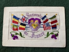 WW1 Silk Postcard, “