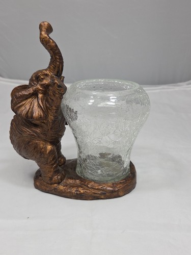 Vintage asian elephant crackle - elephant,