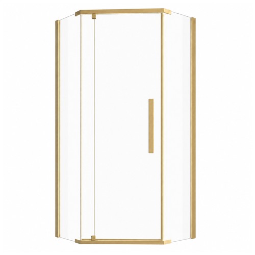 Brushed gold corner hinged - brushed,