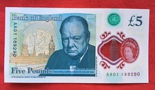 Collectors! 5 Pound Note AA01