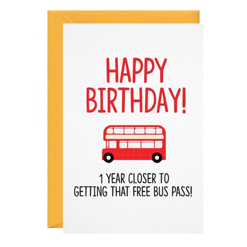 Funny birthday card bus - funny,