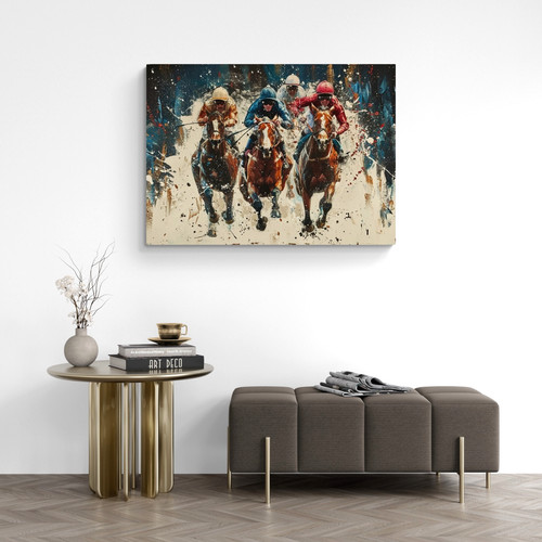 Horse racing canvas - horse,