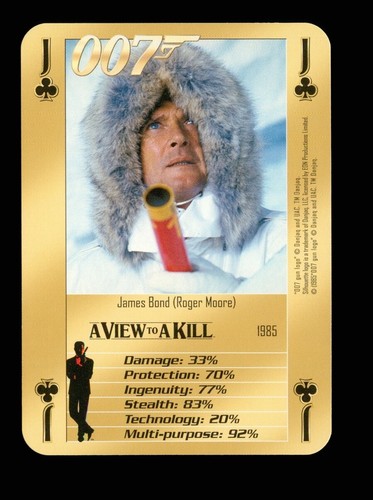 Playing card 007 bonds - playing,
