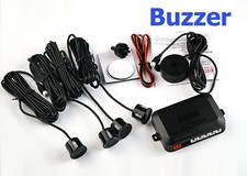 Car Rear Parking Sensor PDC Reverse Kit 4 Sensors Audio Buzzer Alarm Loudspeaker