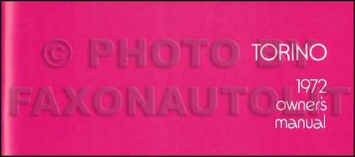 1972 ford torino owners manual - ford,