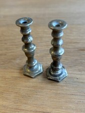 Tiny Pair Brass Candlesticks