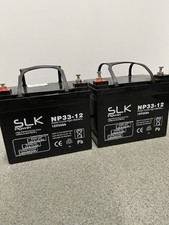 SLK MOBILITY SCOOTER BATTERIES PAIR 12v 12AH  22AH 33 36 40 50AH 55 75 100AH
