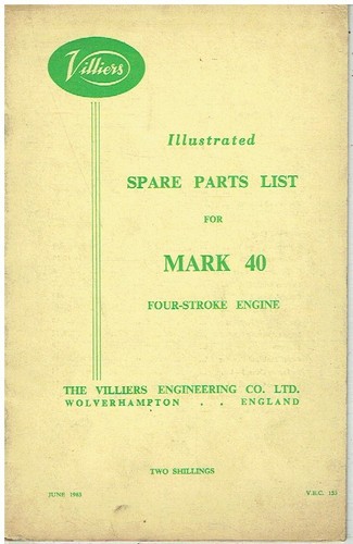 Villiers mk40 stroke - mk40, 4-stroke