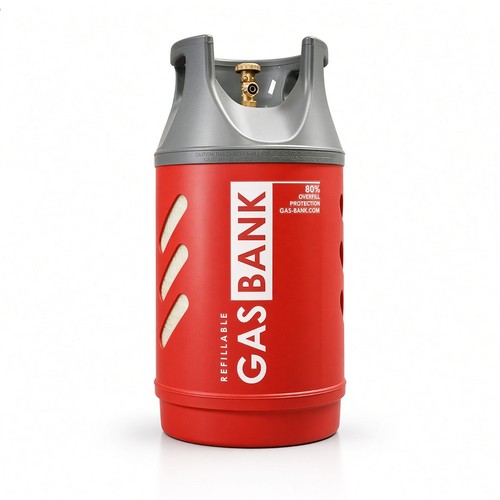Gasbank single 10kg refillable - single,