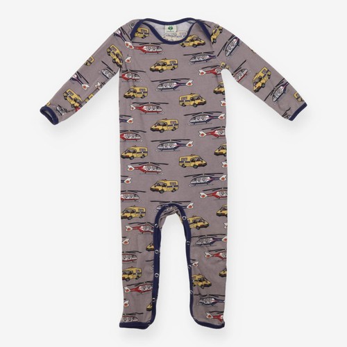 Smafolk grey sleepsuit - grey,