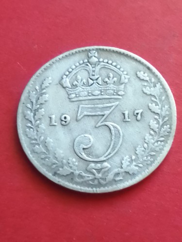 1917 silver threepence.
