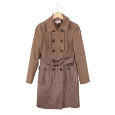 Gharani Strok Women's Brown Trench Coat Size 14