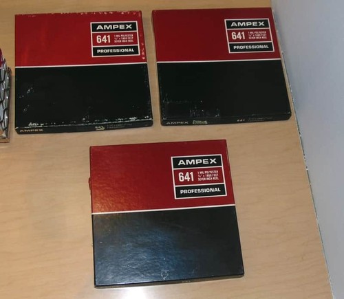 Three ampex 641 - ampex, 7"