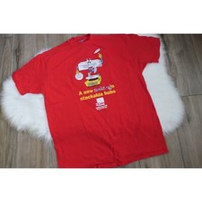 Vintage Tech Art 3COM Linkbuilder FMS Hub RECORD PLAYER LPs Men's XL T-shirt