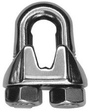 Wire Rope Clip Clamp Bull Dog Dee Grip A4 Marine Grade 316 Stainless Steel 741 