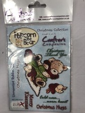 5 x  Crafters Companion Popcorn The Bear unmounted Rubber Stamp Sets