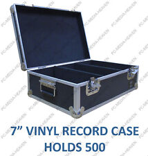 7" 500 Singles Vinyl Record Aluminium DJ Flight Carry Case Black 500 Tough