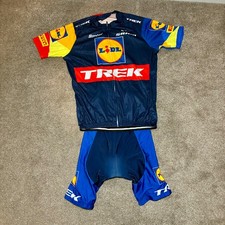 2025 Mens XL Lidl Team Cycling Jersey & Bib Shorts Set Cycling Strap Shorts Tops