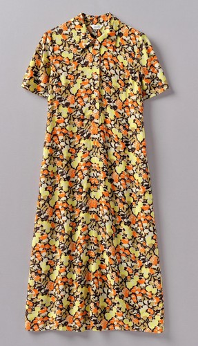Toast hedgerow print crepe - toast,