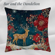 Reindeer Stag Colourful Floral