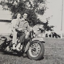 Vintage B&W Photo Snapshot