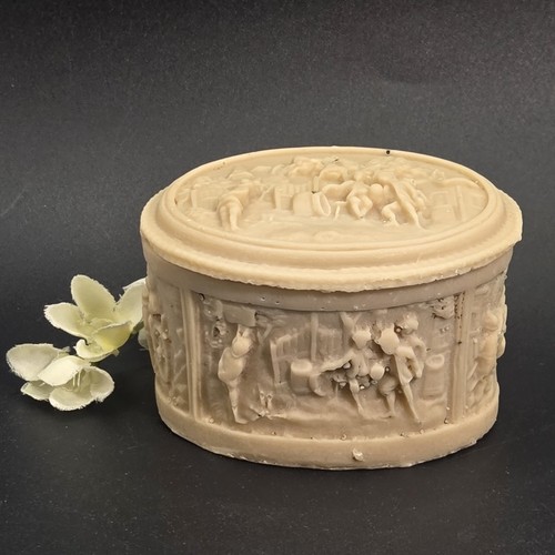 Carved resin faux - resin, ivory