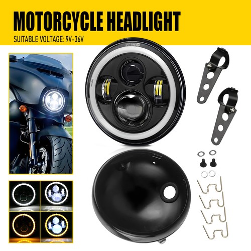 Motorcycle led headlight - 7",