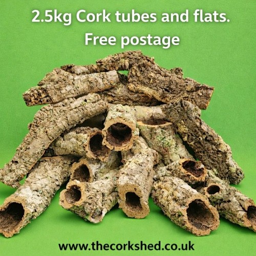 Cork bark tubes - &, 2.5kg
