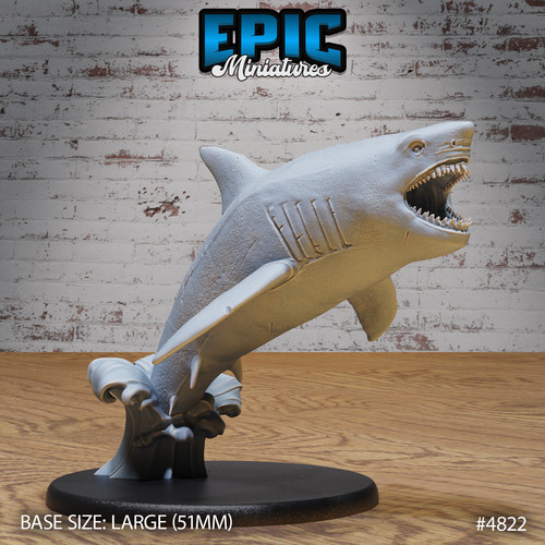 Great white shark - print, d&d