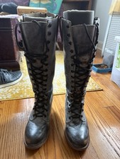 Freebird Grany Granny Ice Tall Lace Up Boots Size 9