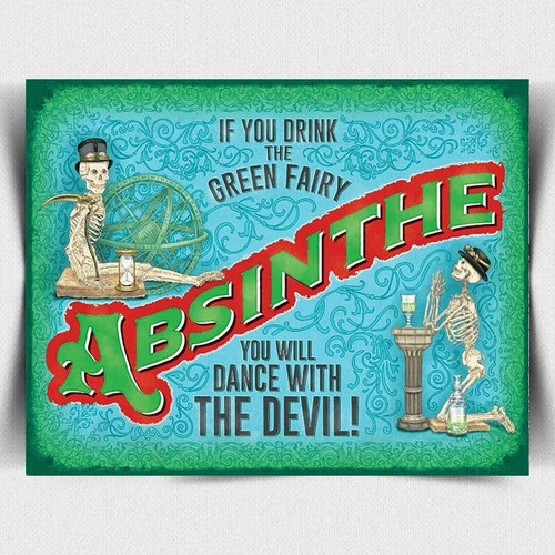 Absinthe french sign - sign, metal
