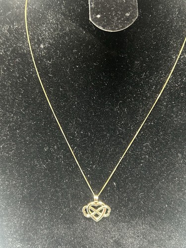 9ct gold infinity heart - gold,